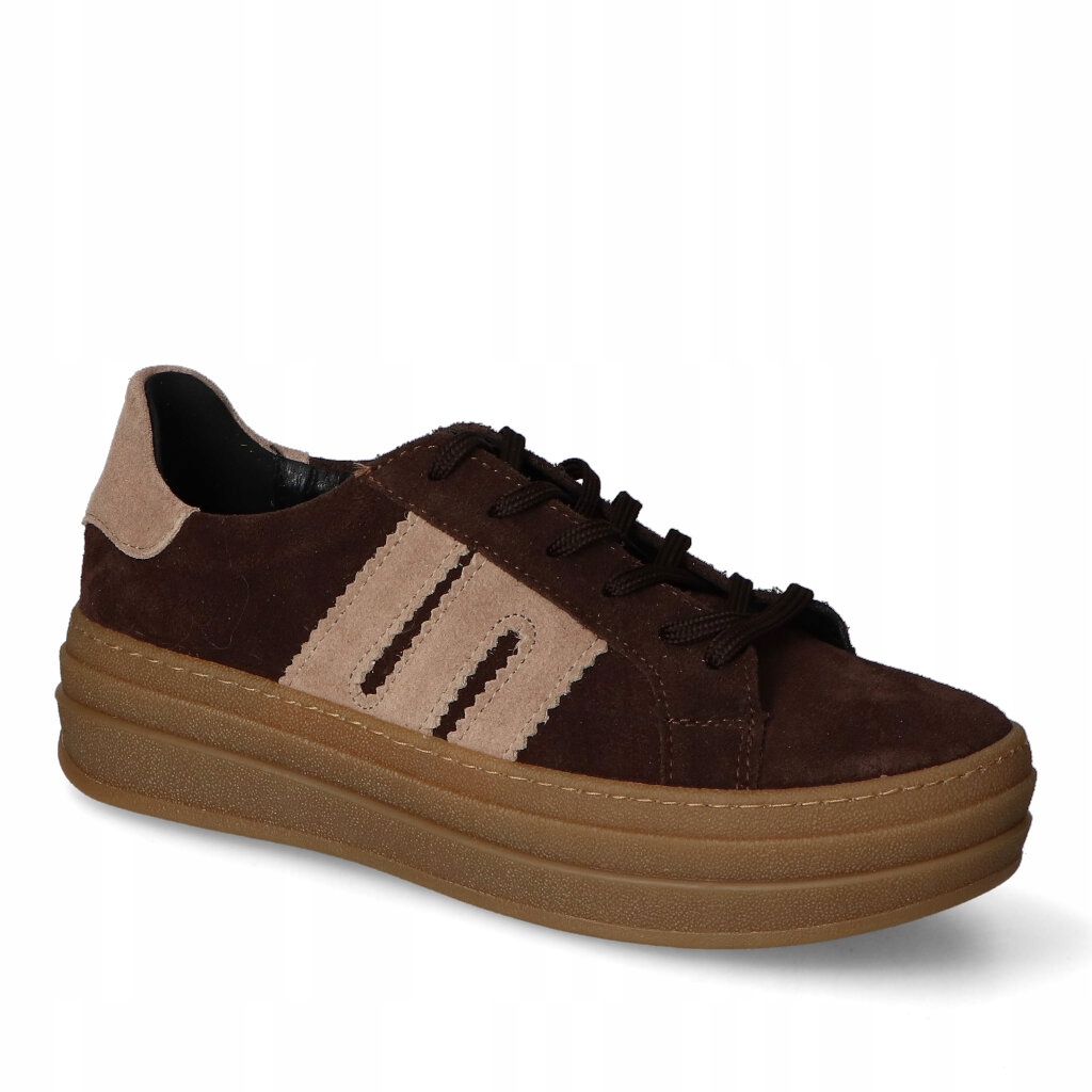 Polobotky Kamex-But Benita Čokoláda Hnědé semišové 40