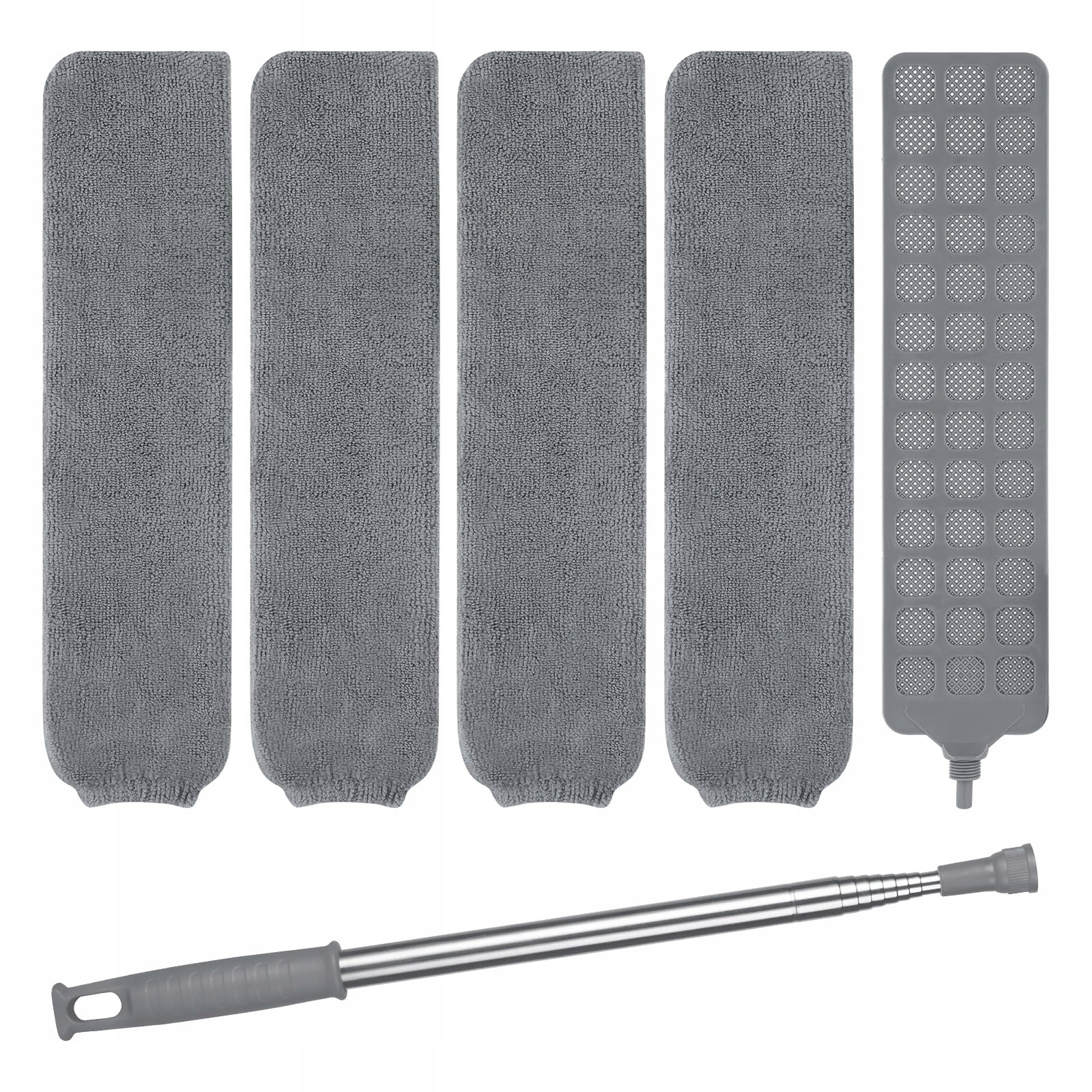 Levně Vicloon Teleskopická metla na prach se 3 utěrkami na nábytek a podlahy