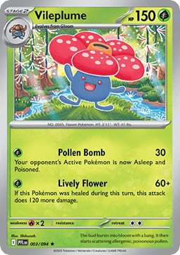 Phantasmal Flames Holo 003/094 Vileplume