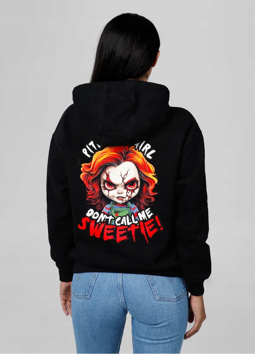 Mikina s kapucí Pit Bull „Sweetie-Chu“ vel. L černá