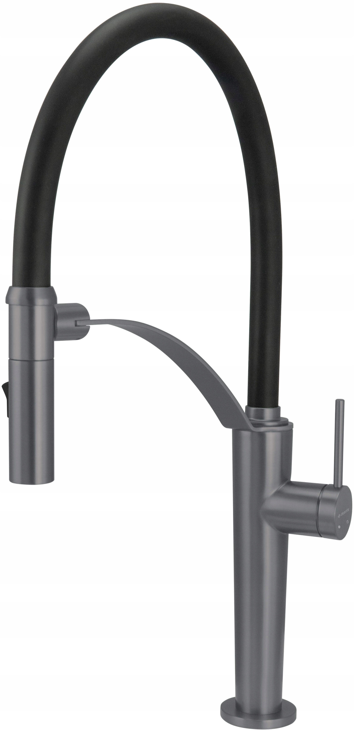 Kuchynská batéria s pružným silikónovým výtokom Titanium Design