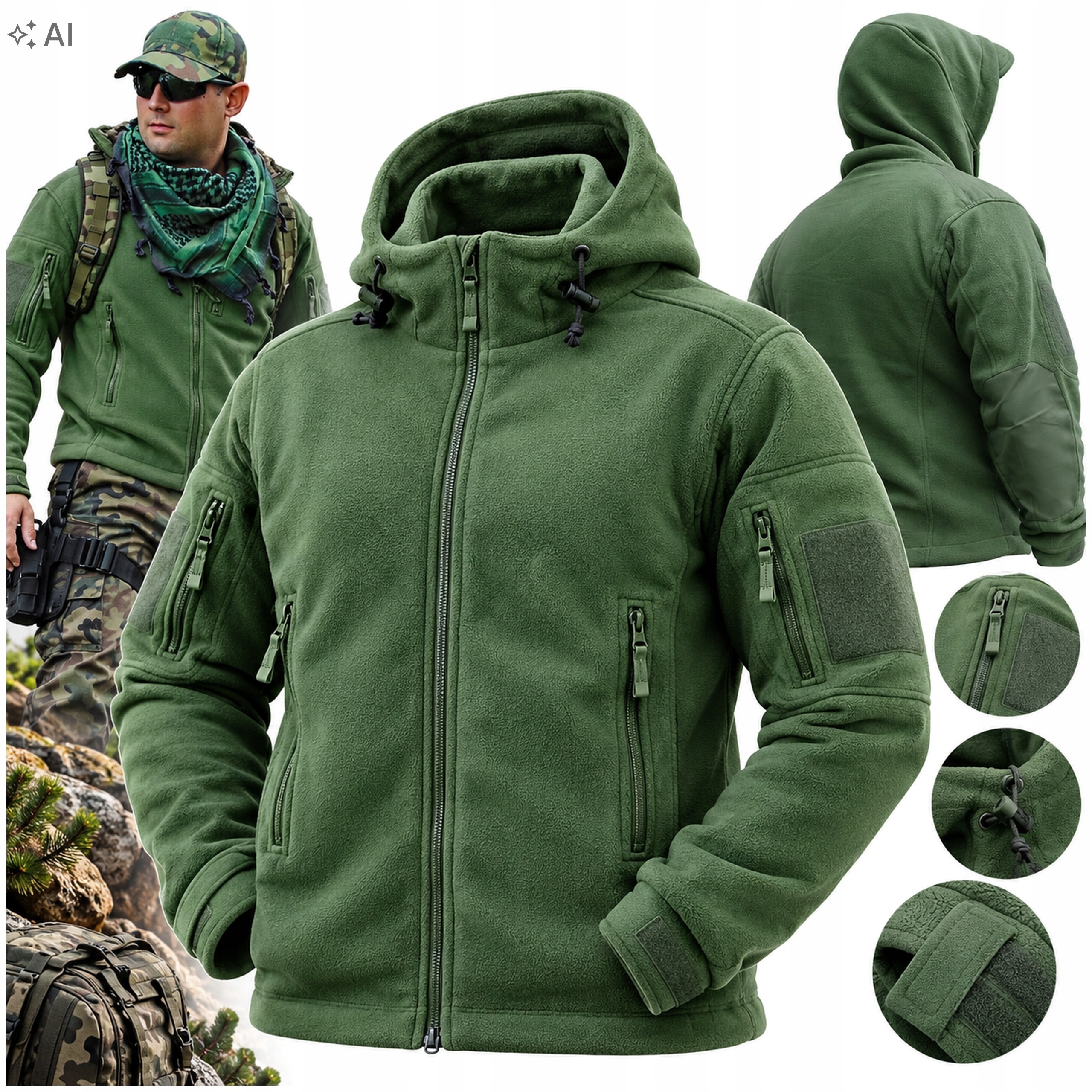 Polar "husky" oliv Texar rozmiar 3XL
