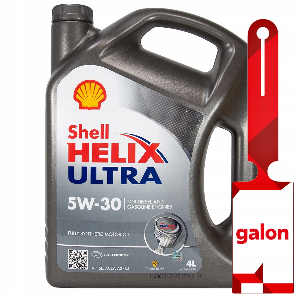 

Shell Helix Ultra 5W30 A3/B4 4L