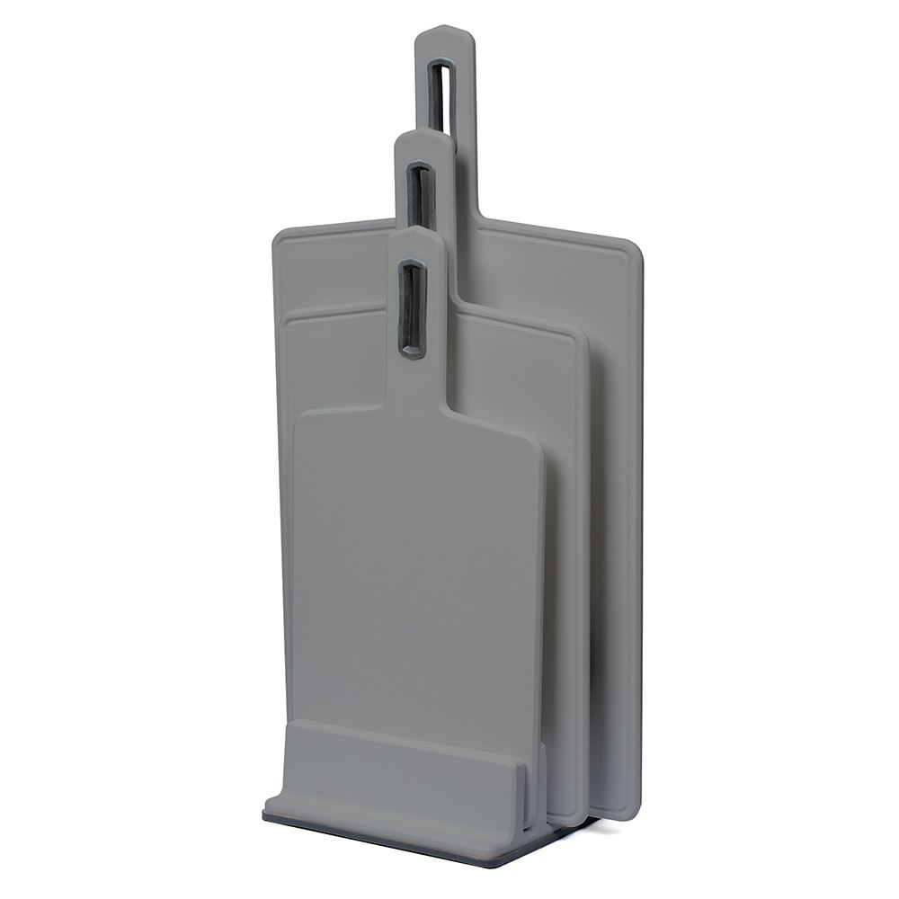 Komplet 3 desek bąble 24x16, 30 x 20, 35 x 24 z podstawką kosmos czarne — 4