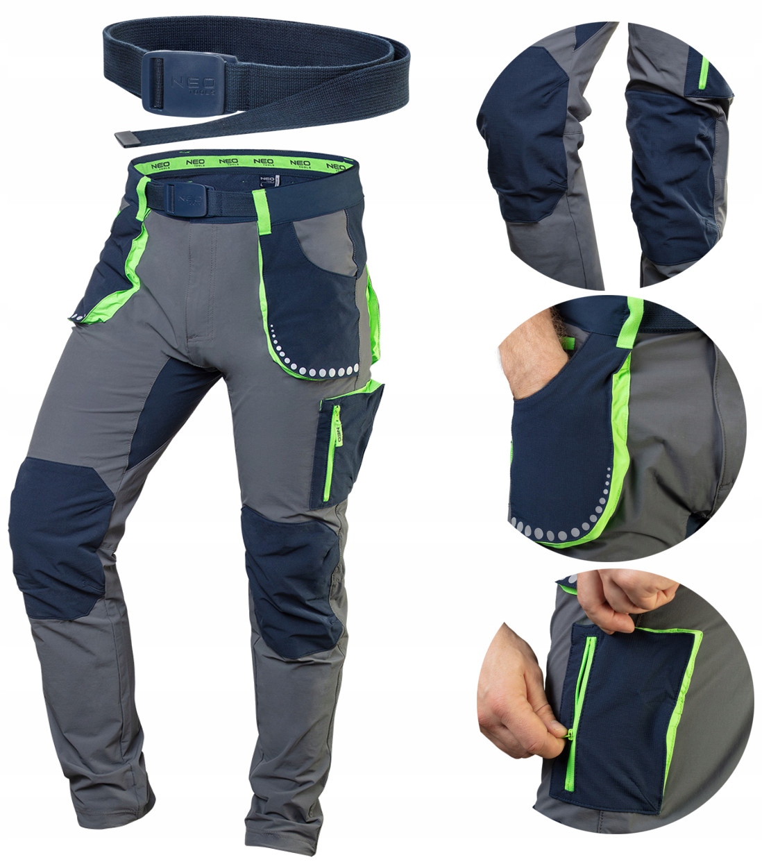 SPODNIE ROBOCZE PREMIUM 4 way stretch NEO L 12104429348 Allegro.pl