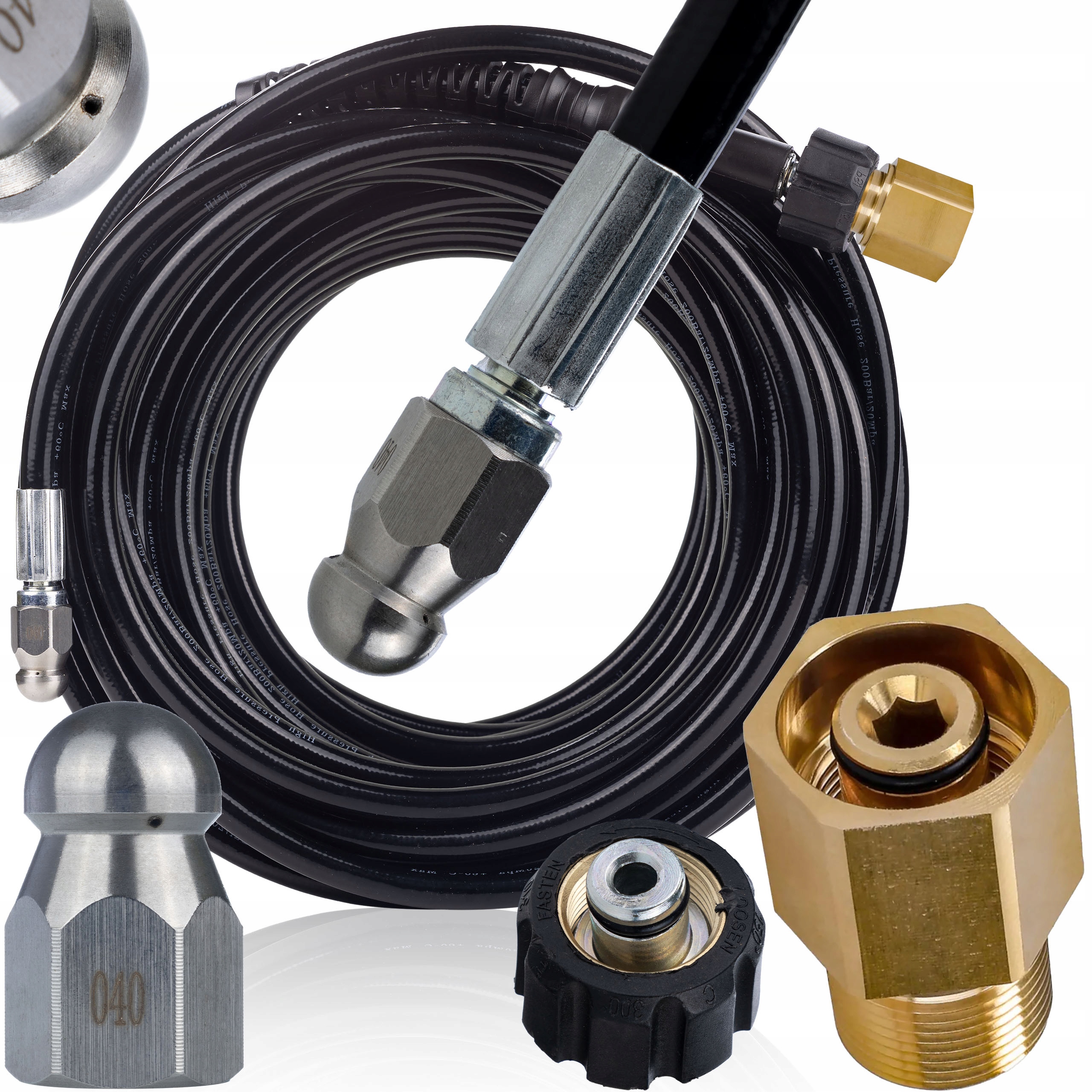 Hadice Na Čištění Kanalizace 20 M Pro Karcher Hd Hds Easy!lock M22 Šedá