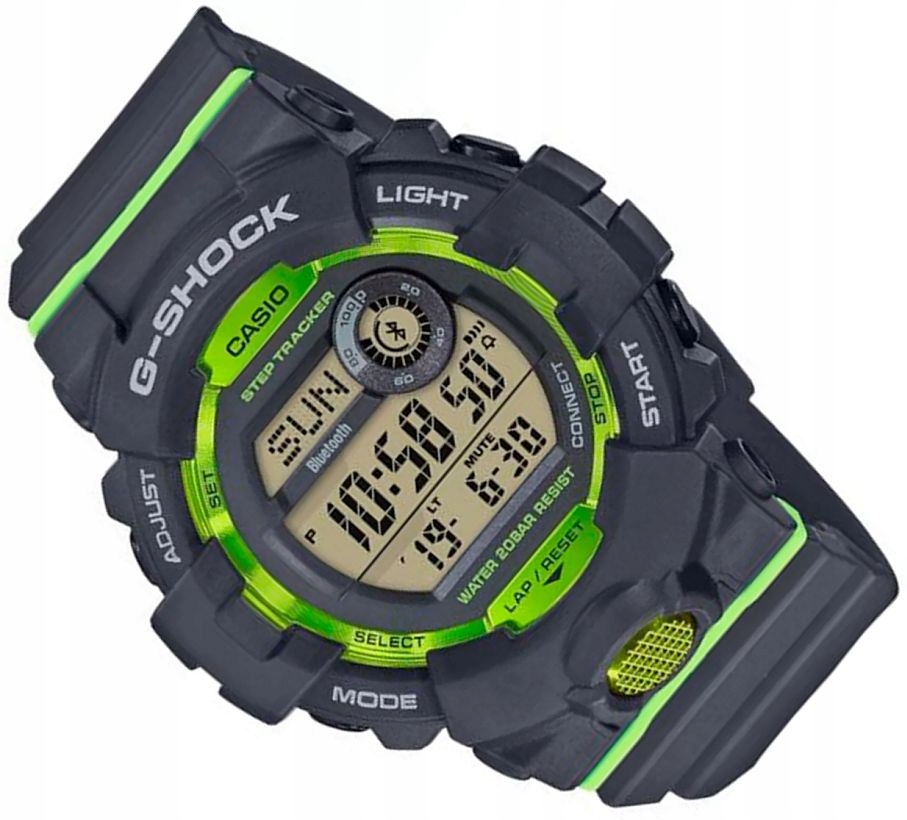 Hodinky Casio G-shock GBD-800-8ER Bluetooth Step Krokoměr WR200 Krabička