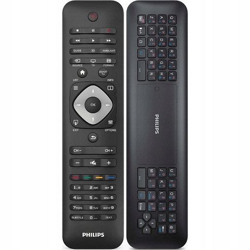 Originální Dálkový Ovladač televizoru Philips model 242254990637 černý s klávesnicí