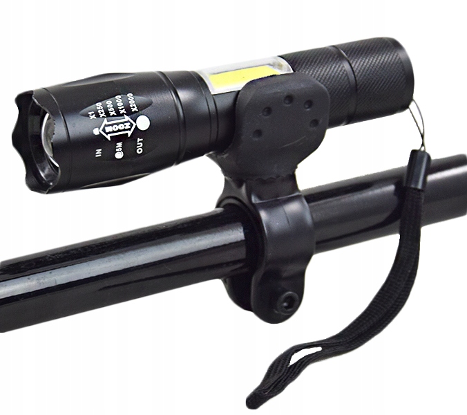 

Latarka Na Rower Przód T6 Zoom Usb Cob Led +uchwyt