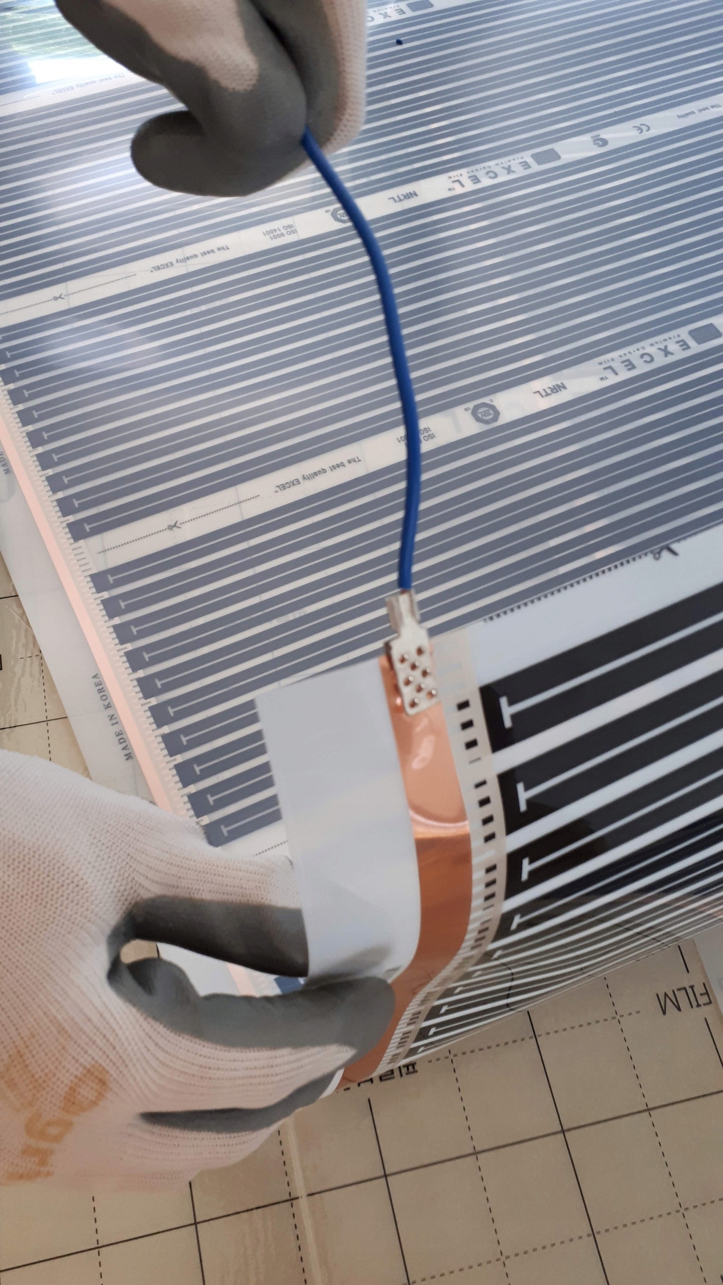 Konektor zacisk folia grzewcza TYP J Powierzchnia grzewcza 0.03 m²