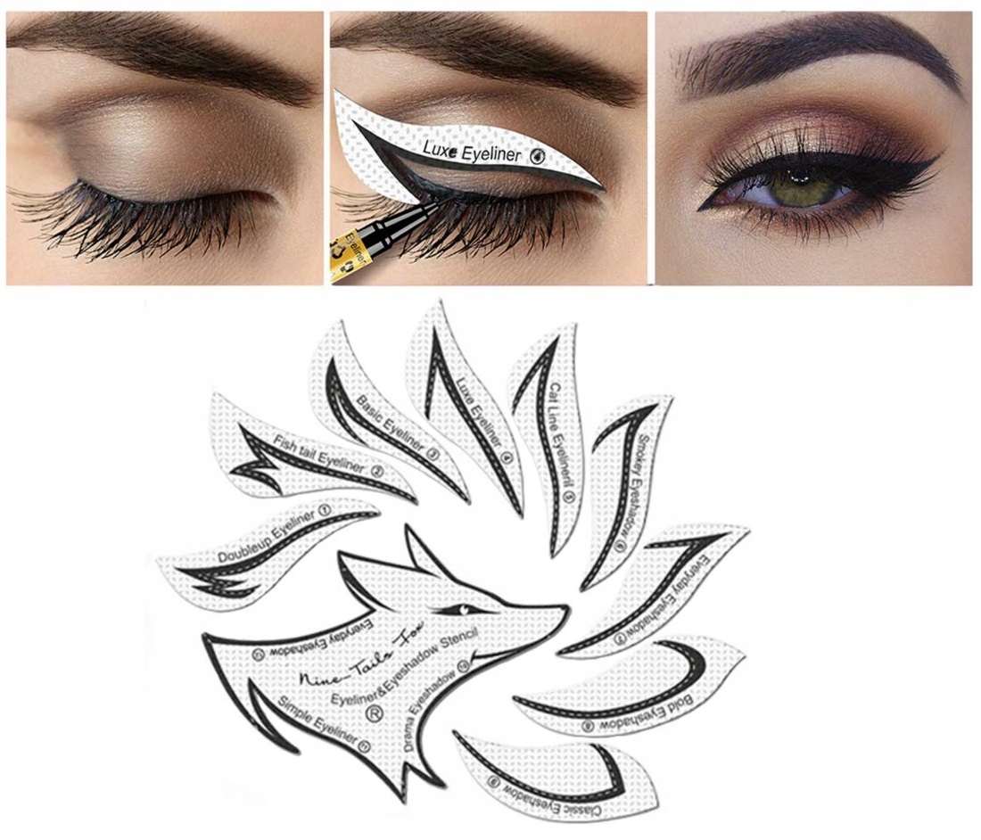 

Szablony Do Kreski Górnej Ciene Makijaż Eyeliner Y