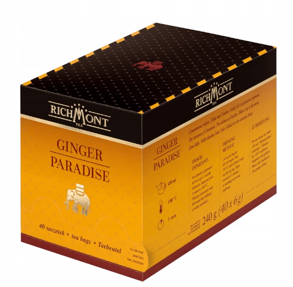 Herbatka Richmont Ginger Paradise 40 Saszetek x 6g imbirowa rozgrzewająca