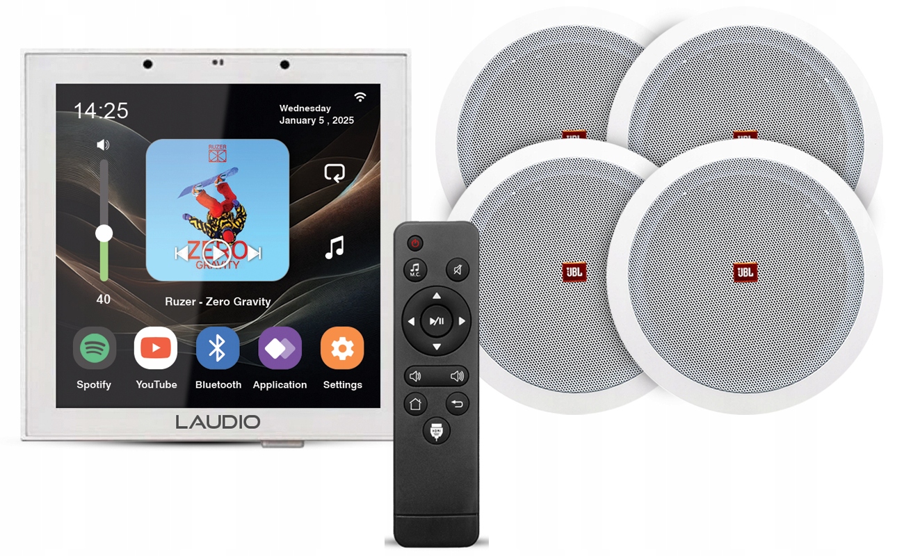 Sada stropného ozvučenia Jbl 4x Stropný reproduktor Laudio W40WIFI