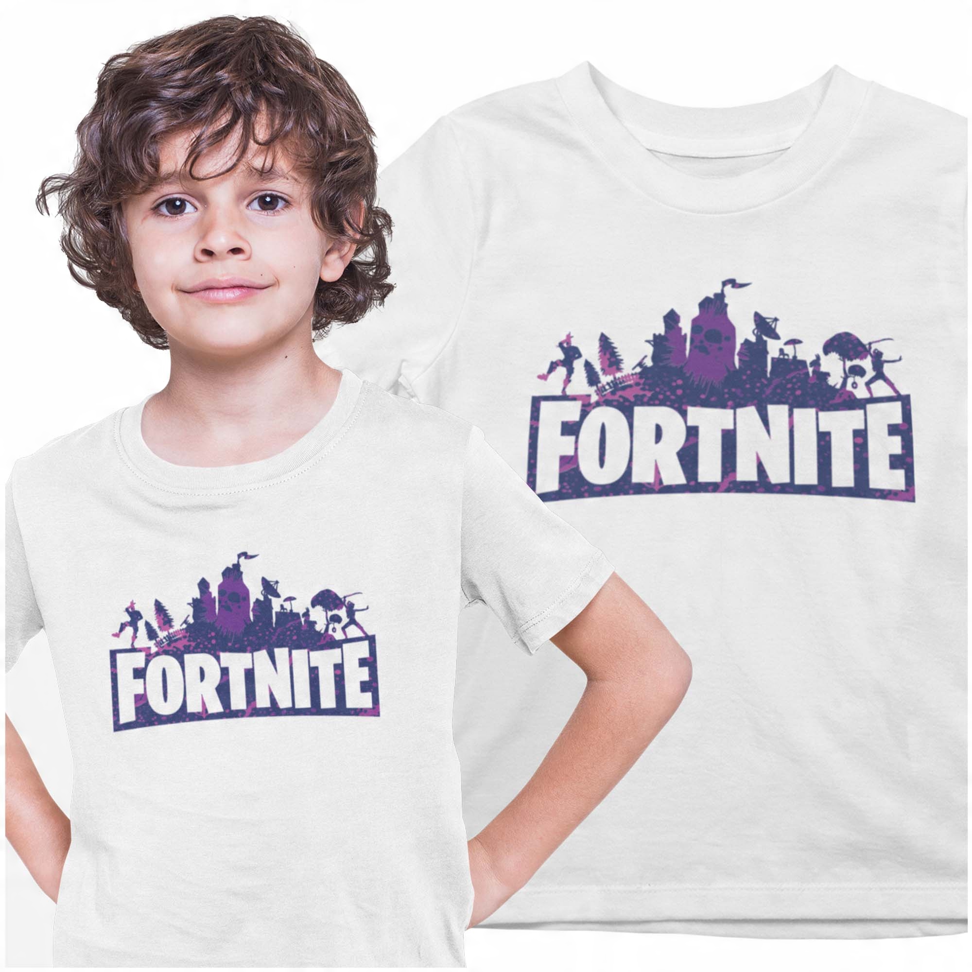 

Koszulka Dziecięca Gracz Fortnite Ratowanie Świata