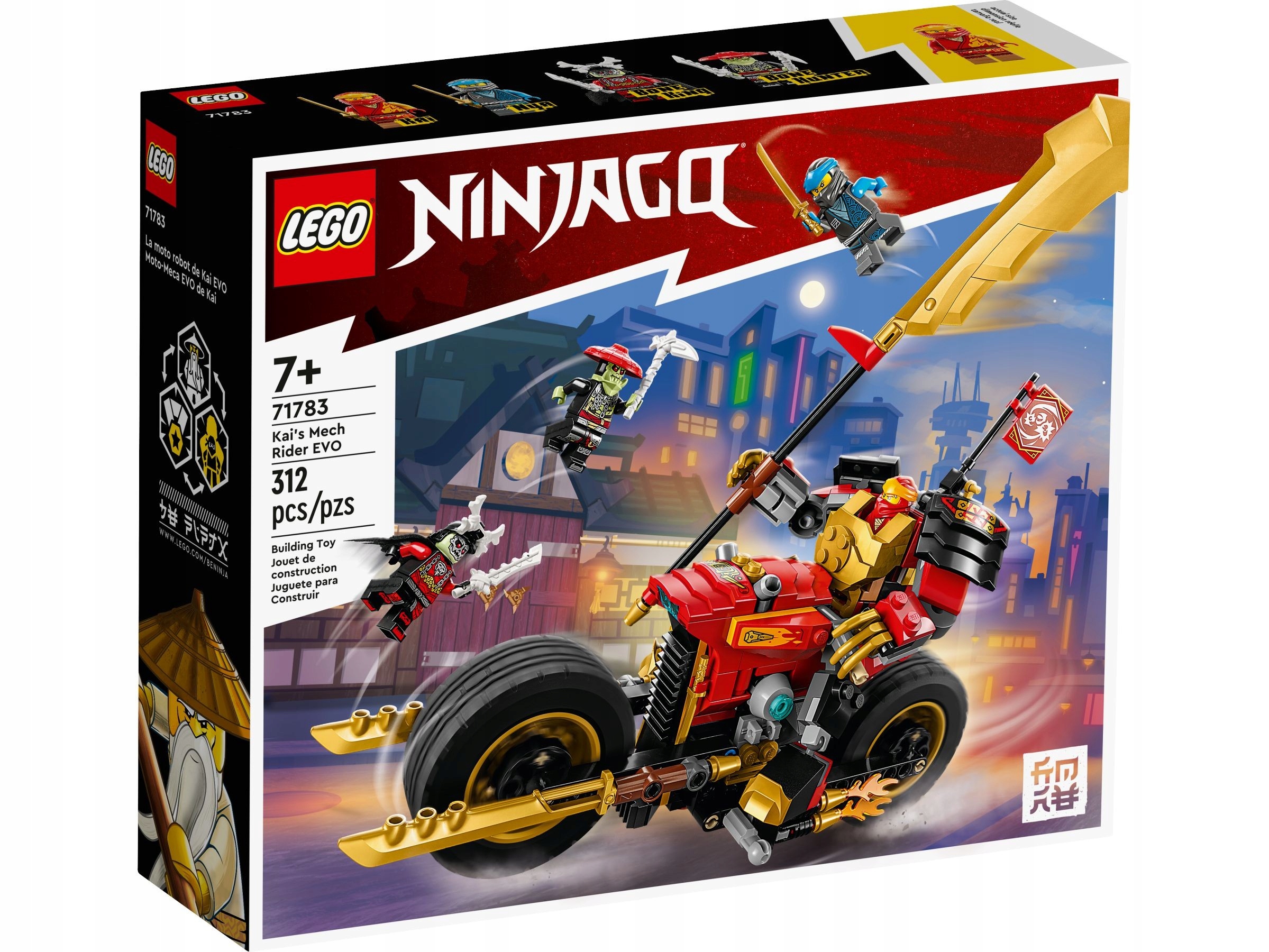 LEGO NINJAGO 71783 JEŹDZIEC-MECH KAIA KLOCKI