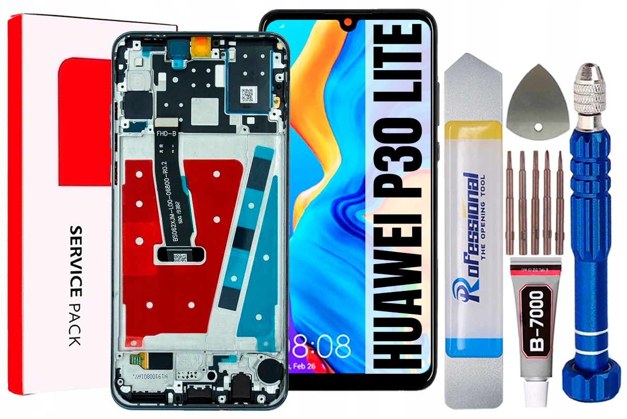 Displej Pro Huawei P30 Lite Originál LCD Rámeček