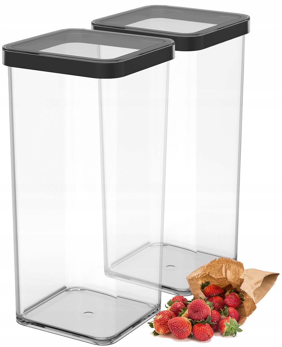 POJEMNIK ROTHO LOFT 1,5 L PRZEZROCZYSTY 2 SZTUKI