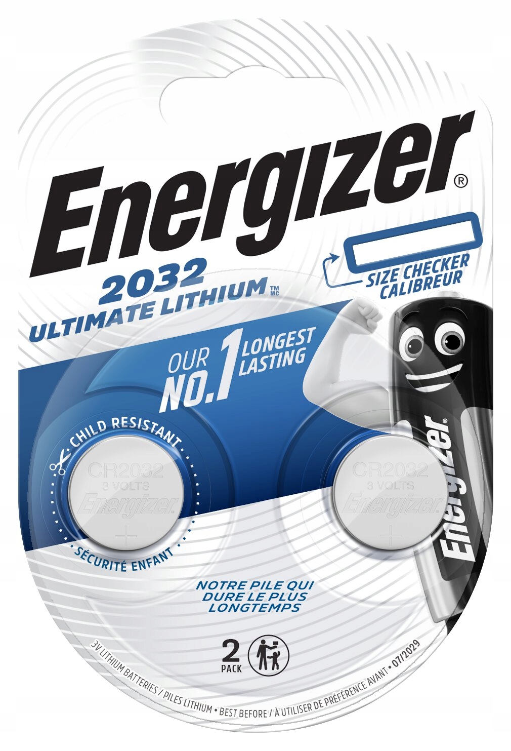 

Baterie Energizer CR2032 2 szt.