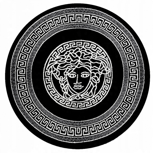 

Dywan Hampton Medusa greka grecki czarny 200 koło