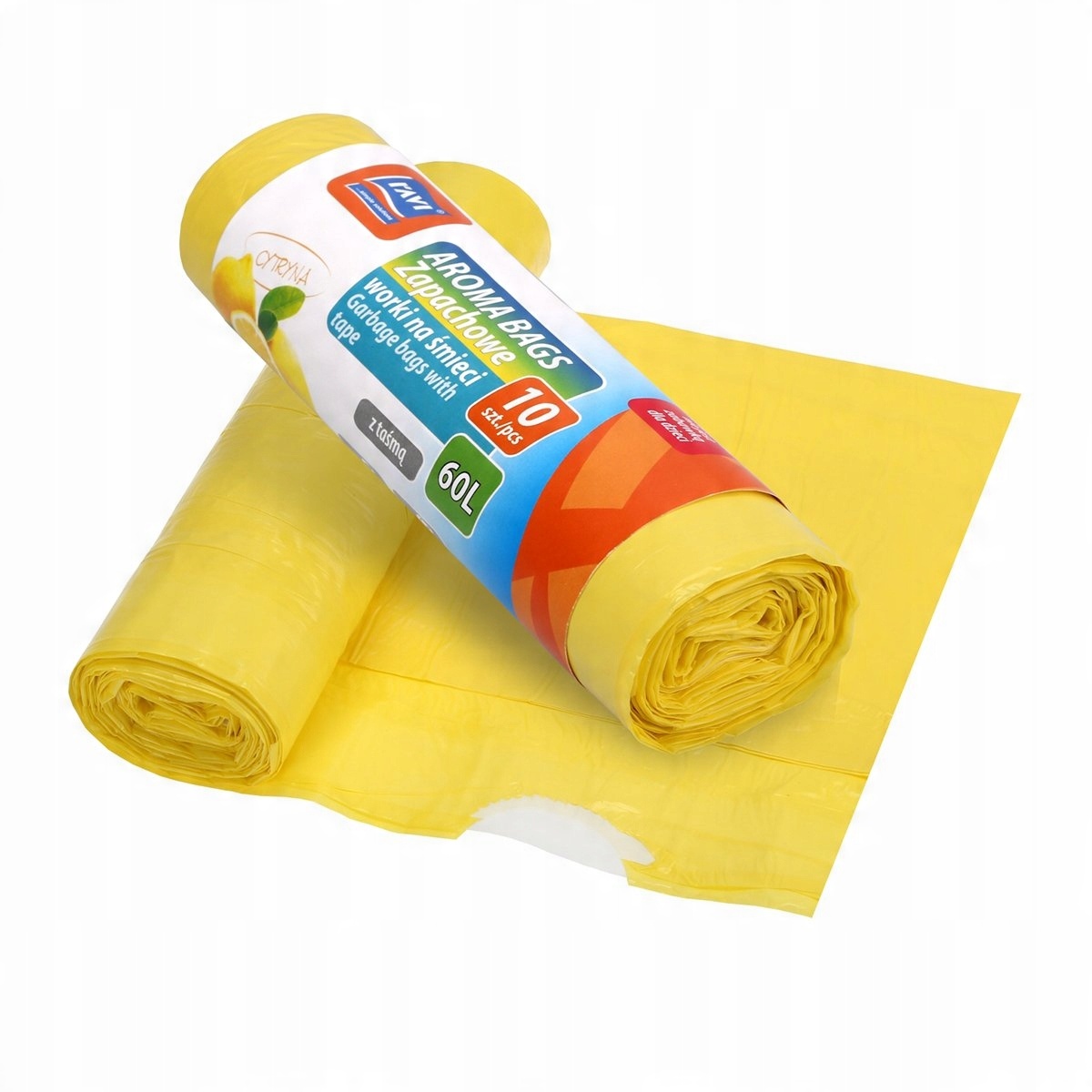 

Worki na śmieci Aroma Bags wiązane 60l 10szt. cytr