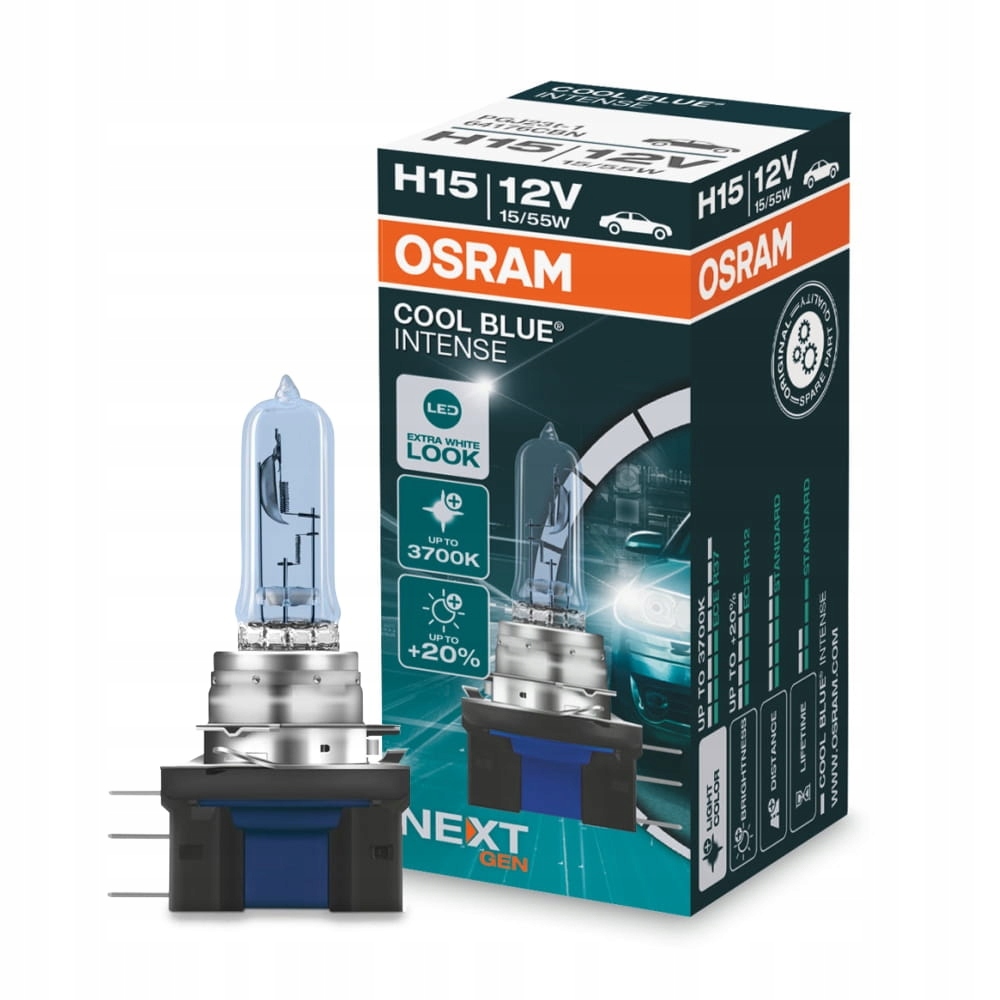 Osram COOL BLUE Intense NextGen H15 PGJ23t-1 12V