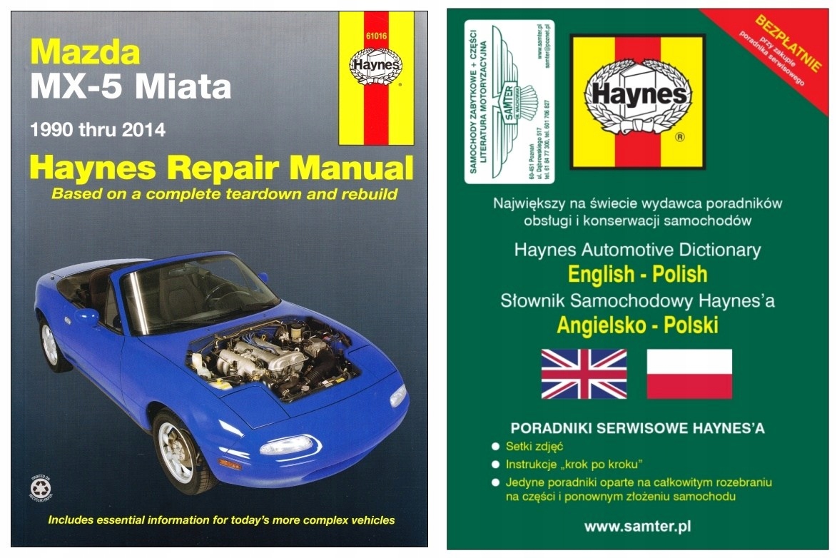 Mazda MX-5 Miata 1990-14 руководство по ремонту Haynes
