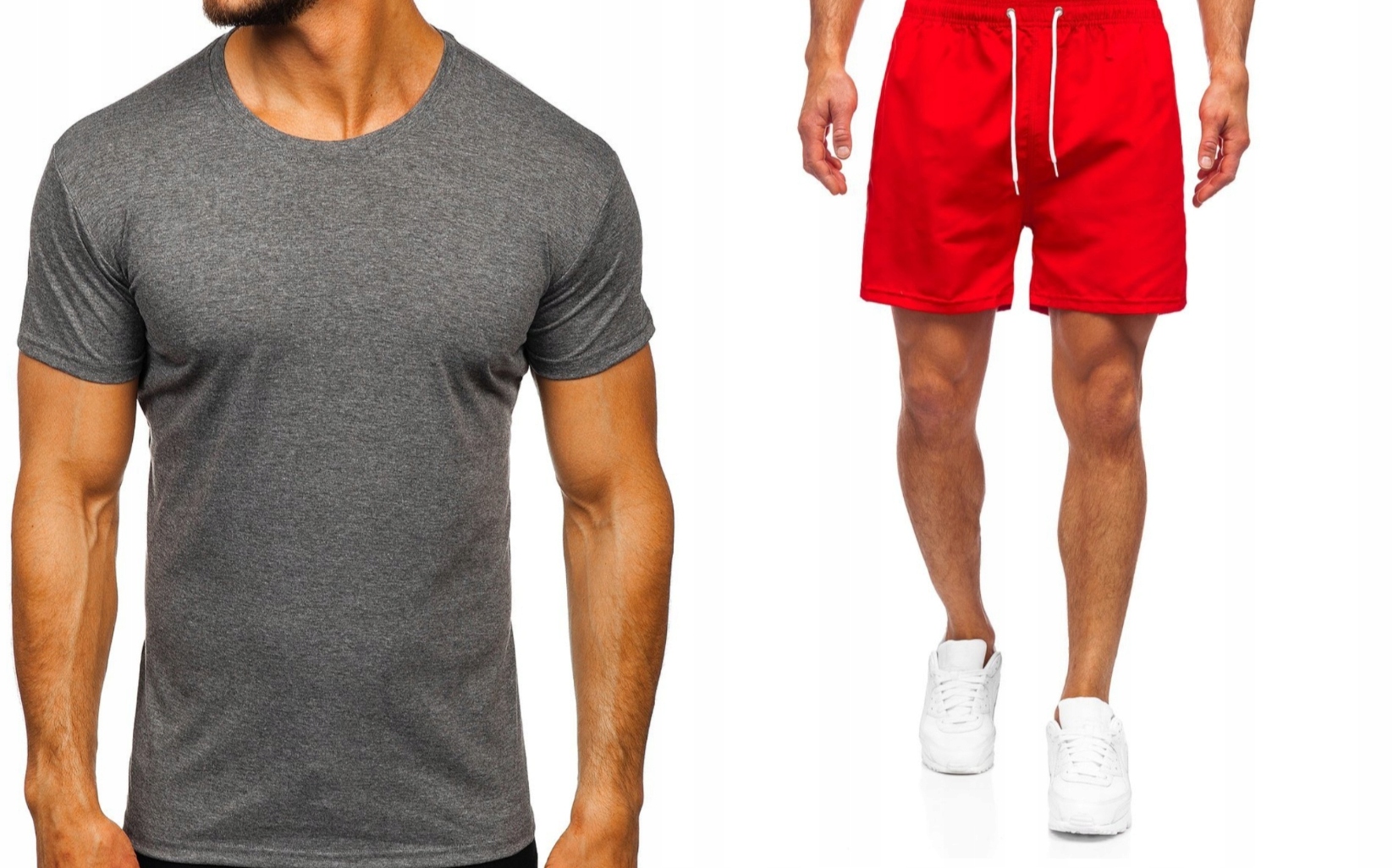 

Krótkie spodenki szorty +koszulka komplet męski