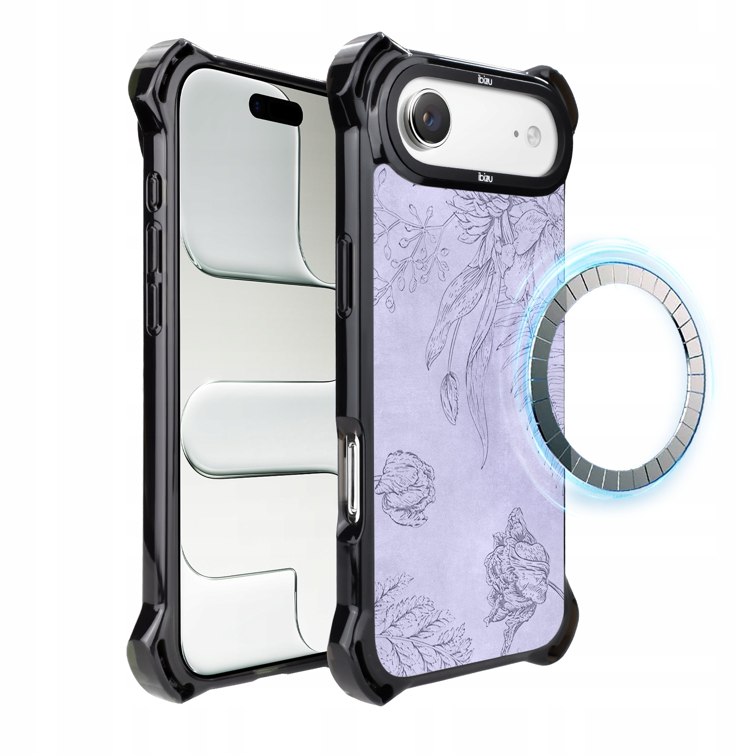 Pouzdro pro iPhone Air Ibizu DropGuard Ultra s MagSafe, Květinový reliéf