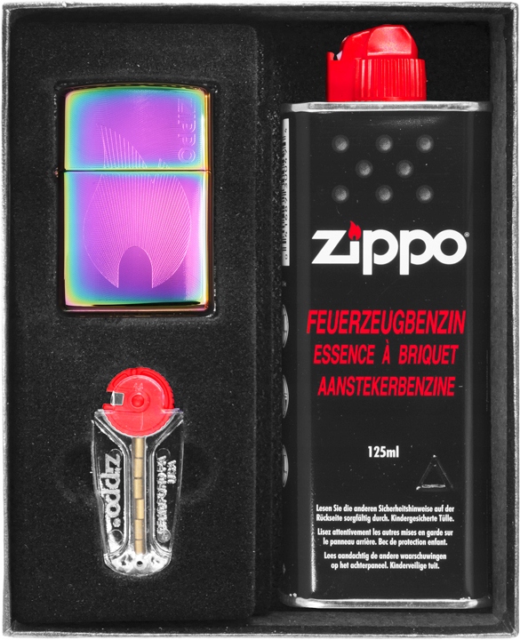 Sada Zippo Zapalovač Flame Rainbow Dárková No1