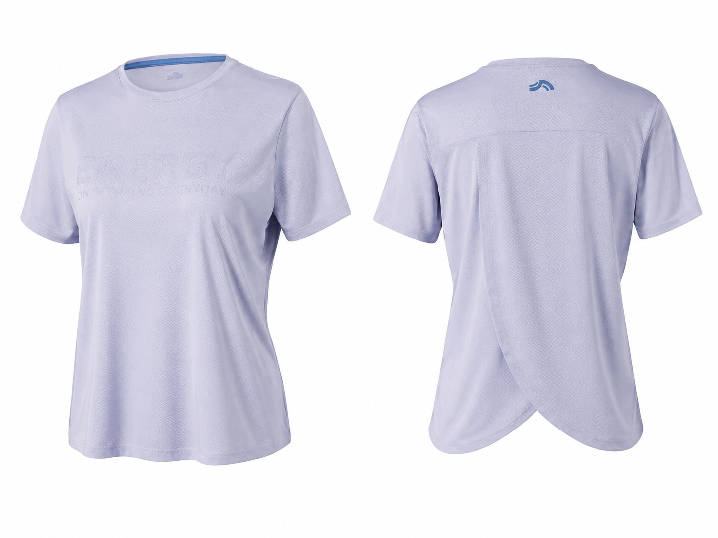 Crivit Koszulka damska T-shirt Top Funkcyjny Pastelowy Niebieski M 40/42