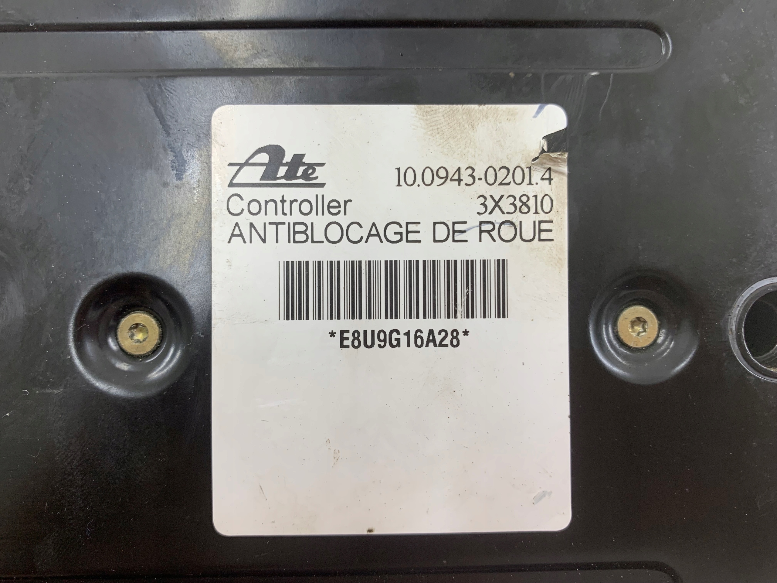 CITROEN XANTIA control unit pump ABS 10.0943-0201.4
