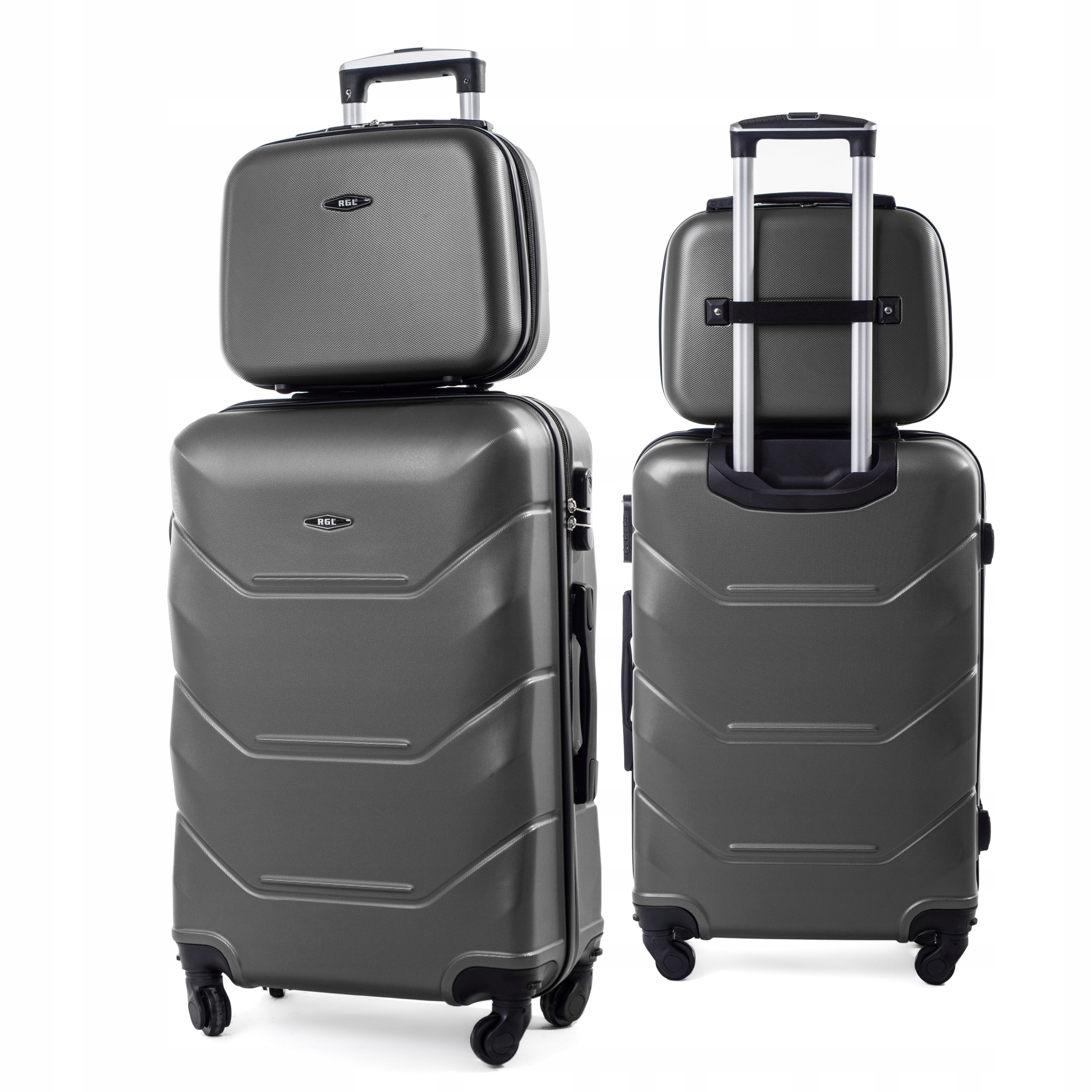 ZESTAW 2w1 DUŻA WALIZKA PODRÓŻNA XXL + KUFEREK KOSMETYCZKA RGL BAGAŻ TORBA Model 720XXL