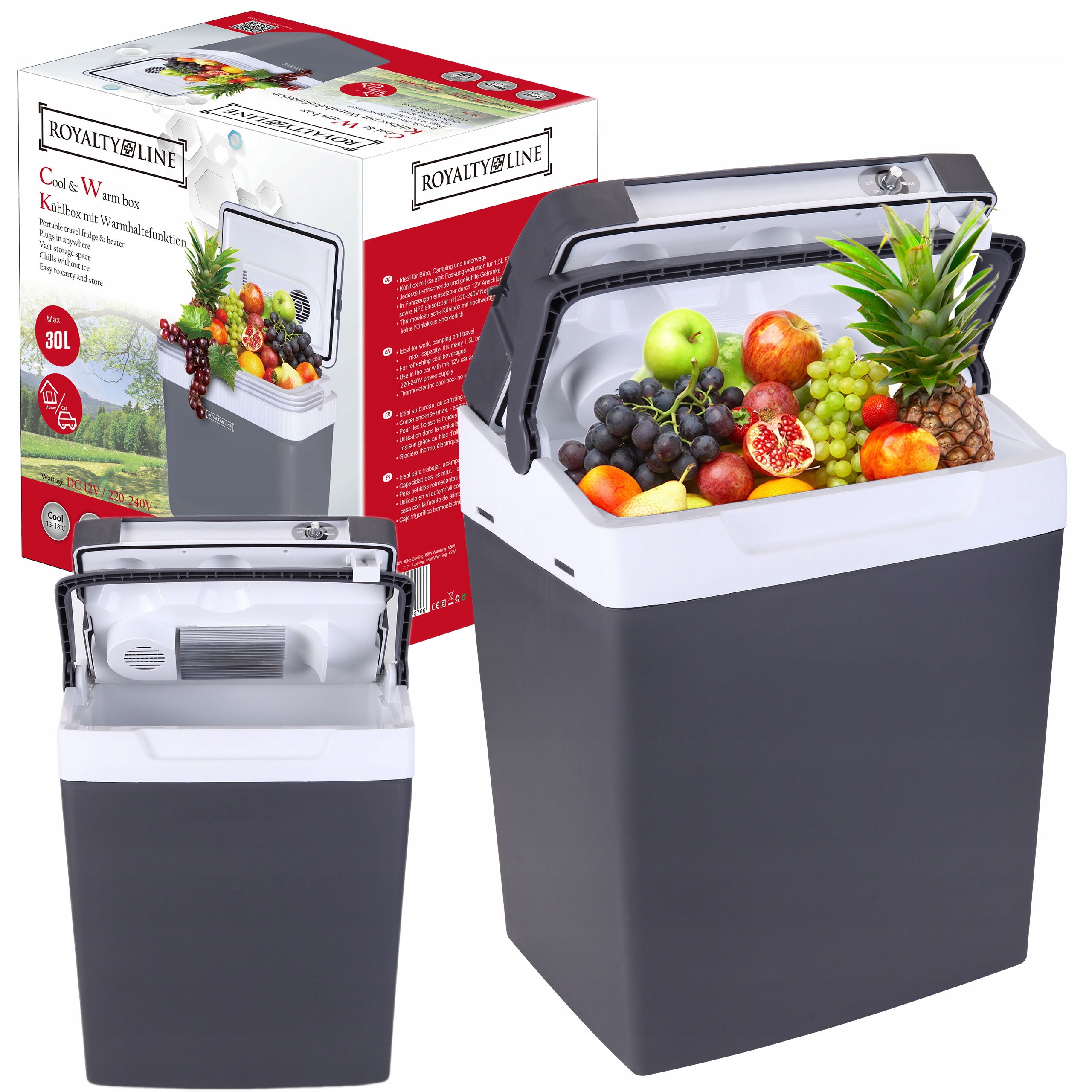 LODÓWKA TURYSTYCZNA SAMOCHODOWA DUŻA 30L 12V/230V