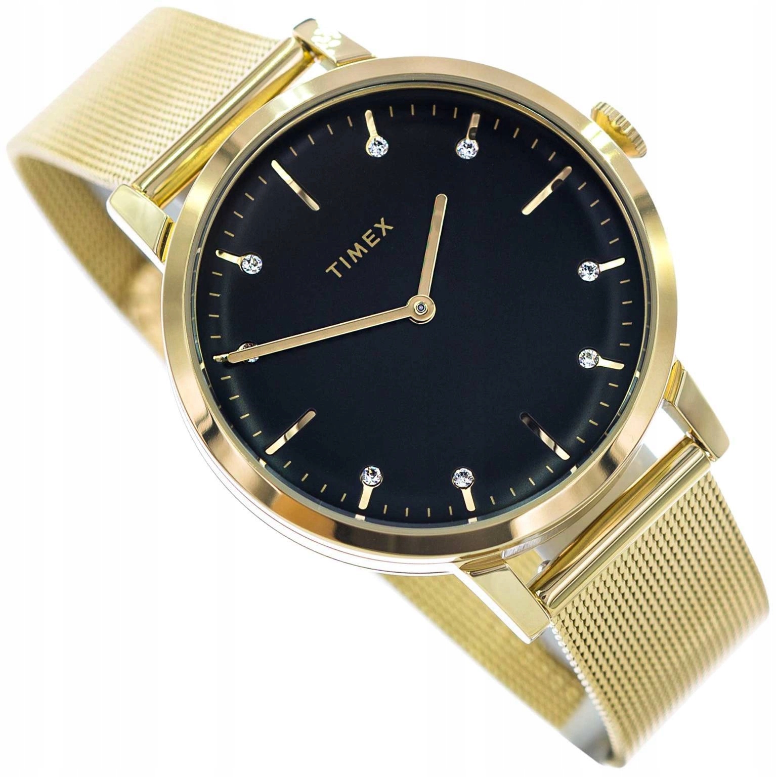 Dámské Hodinky Timex TW2V37200 Midtown Gold Mesh