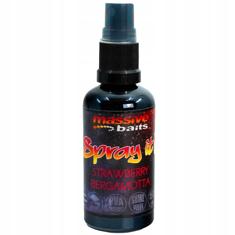 Aromat Do Kulek Ziaren Massive Baits Spray It Strawberry Bergamotta 50ml