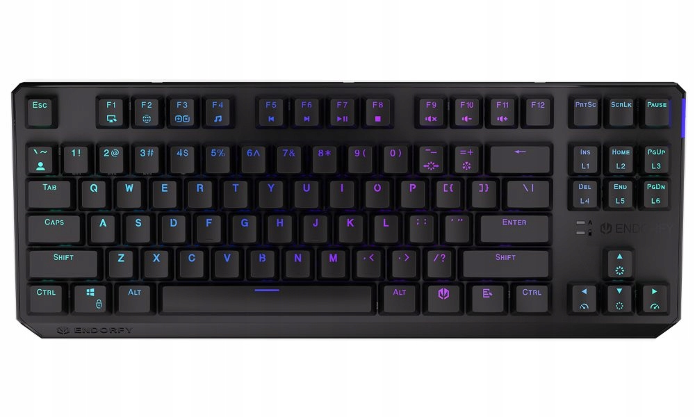 Endorfy herní klávesnice Thock Tkl Wireless Black Rgb black sw. bezdr