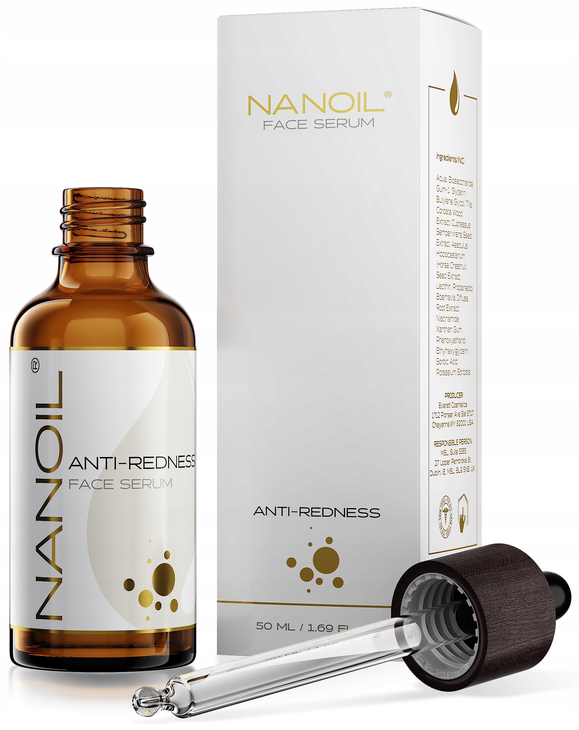 NANOIL ANTI REDNESS FACE SERUM DO CERY NACZYNKOWEJ
