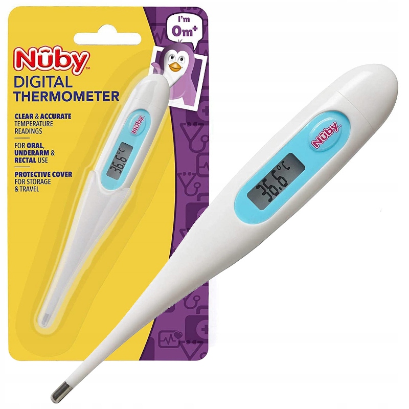 

Nuby Termometr Elektroniczny Cyfrowy Medyczny +0