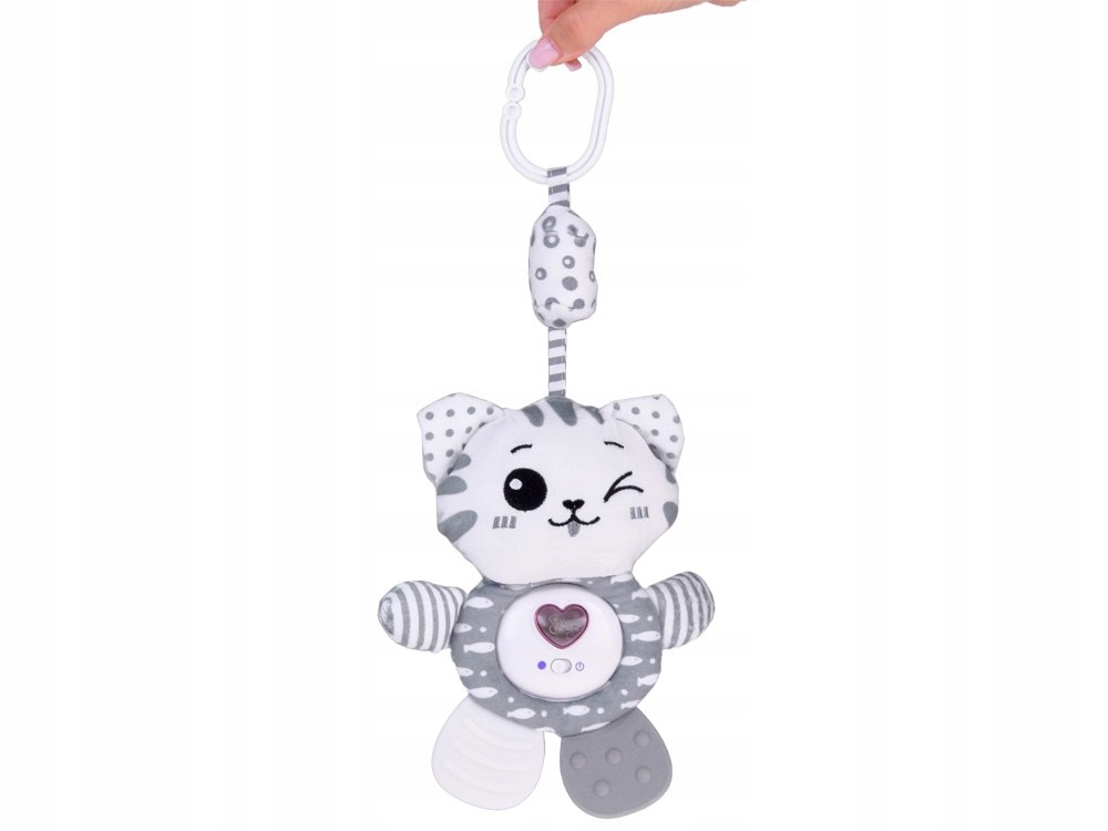 Gryzak zabawka 3w1 Kotek interaktywna maskotka grająca grzechotka ZA5288 Stan opakowania oryginalne