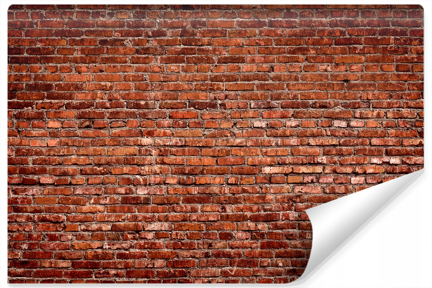 

Fototapeta Czerwony Mur Cegła Efekt 3D 315x210