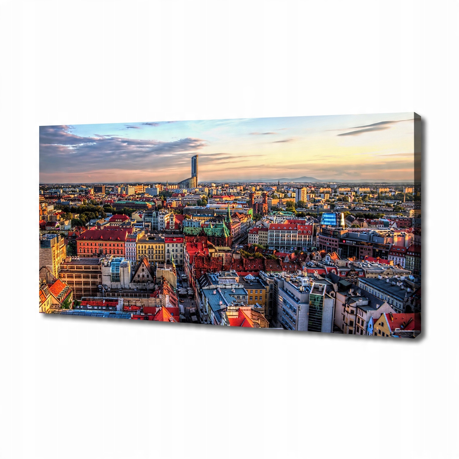 

Foto obraz na płótnie Panorama Wrocławia 140x70 cm