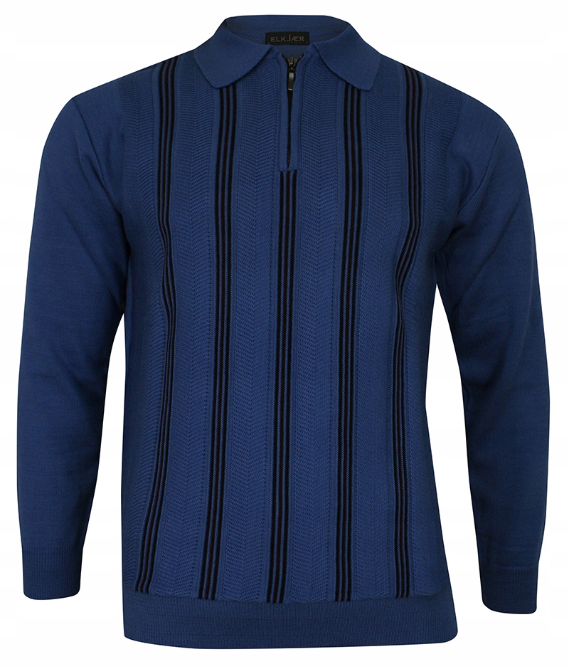 Modrý svetr s límcem Elkjaer- M