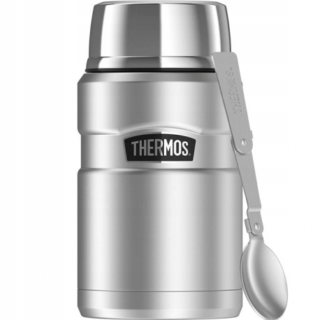 

Termos Obiadowy Thermos King 710ml Stalowy +łyżka