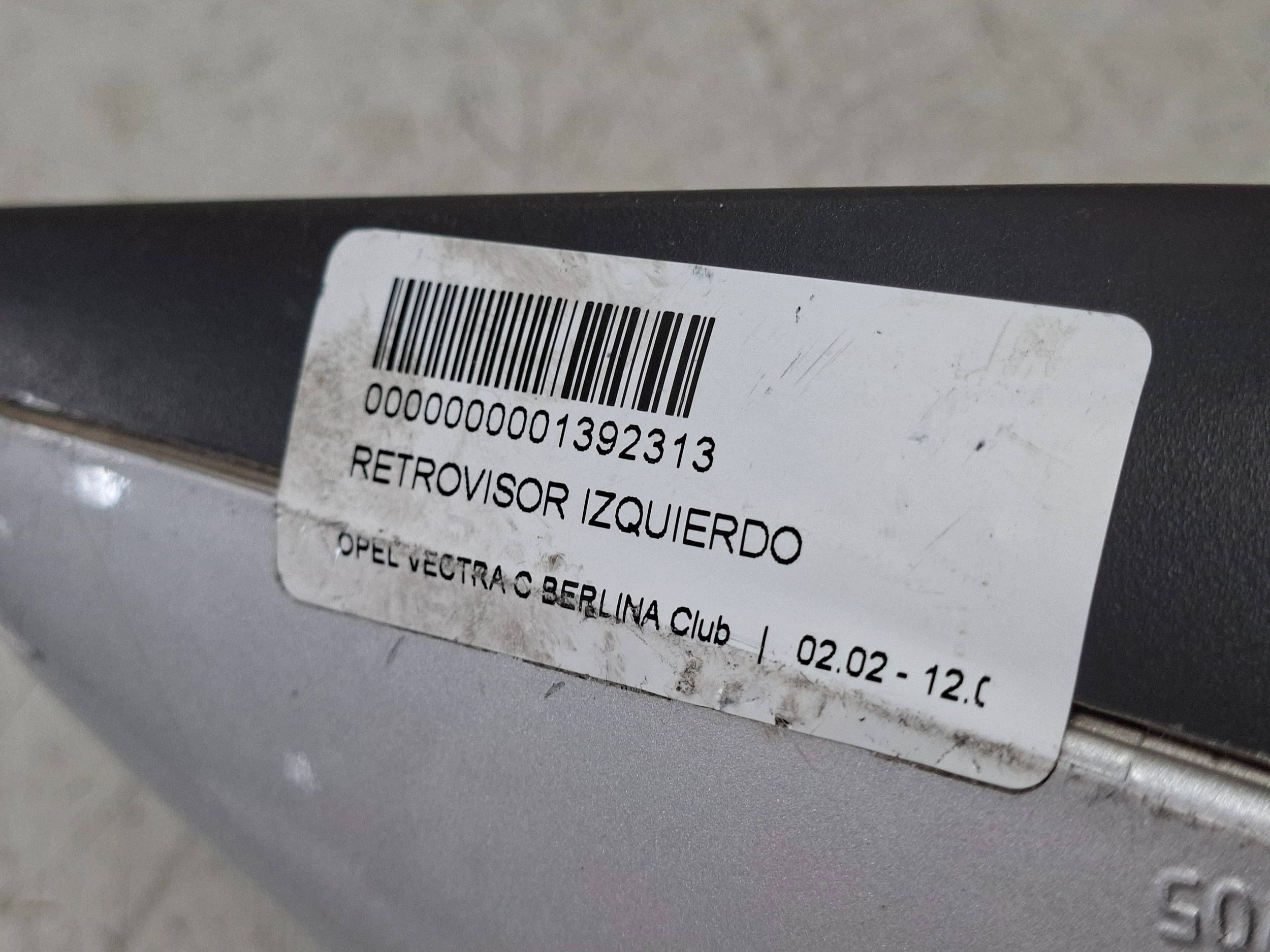mirror left 13 vertical 24436145 OPEL VECTRA C 2001