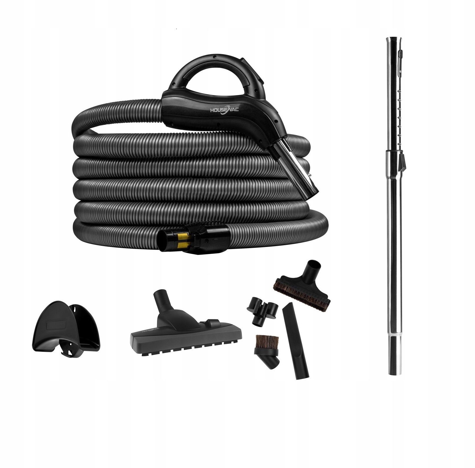 Set Příslušenství hadice trubka 9 m kartáč pro centrální vysavač, vhodné pro Beam
