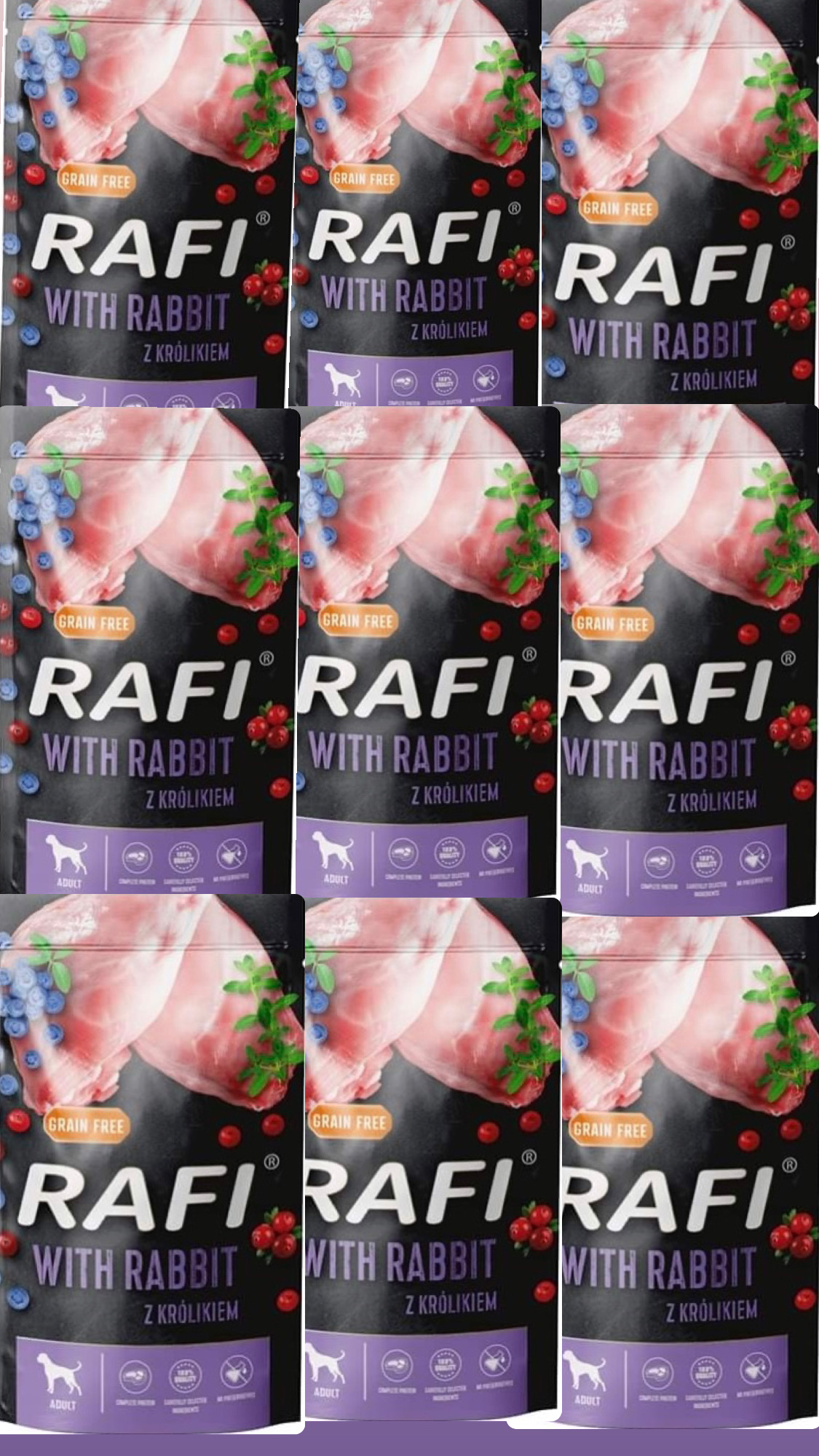 Levně Krmivo Rafi S Králíkem 500 G 50 Kusů!!!