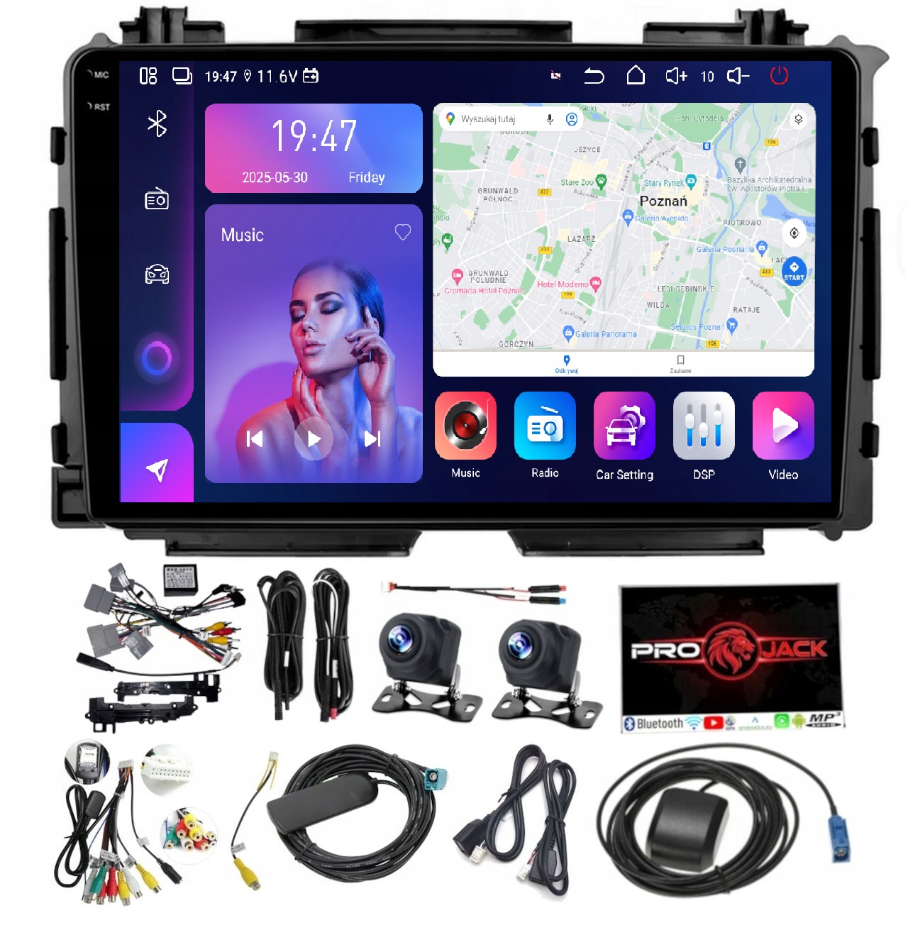Rádio Navigácia Honda Hrv II 2014-2021 Carplay Android 8GB 256GB Sim