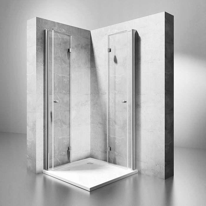 Összecsukható zuhanykabin HARMONY 90x90 Üveg 6 Hosszú oldal 90 cm