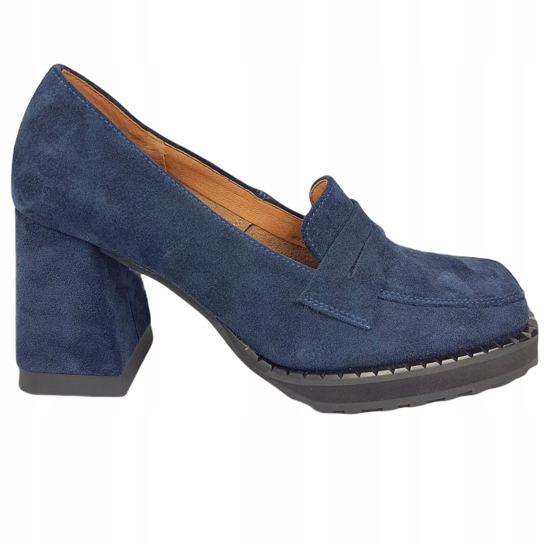 Stylové lodičky na podpatku Exquisite 1422 Námořnická Modrá/wel 36, Námořnická Modrá