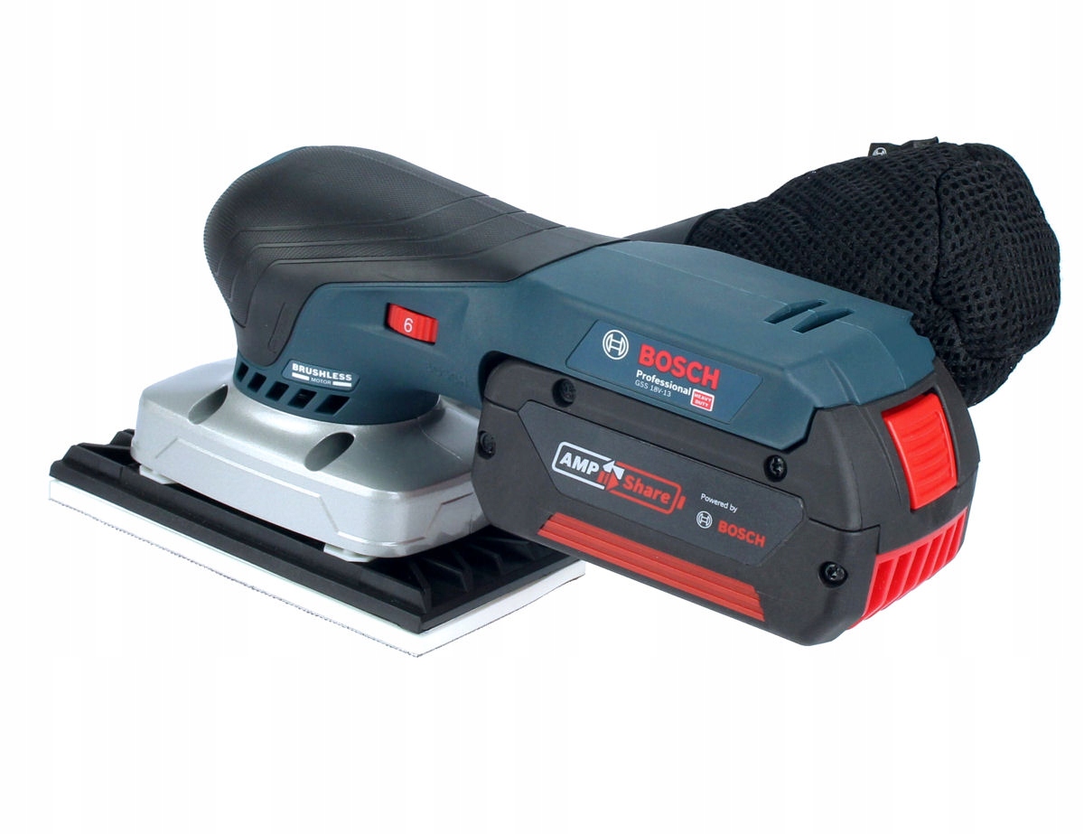 SZLIFIERKA OSCYLACYJNA GSS 18V-13 BOSCH 1x5,0Ah L-BOXX + OSPRZĘT Marka Bosch